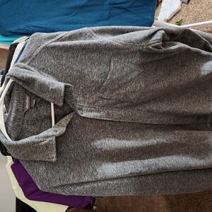 Gray Button-Up Shirt